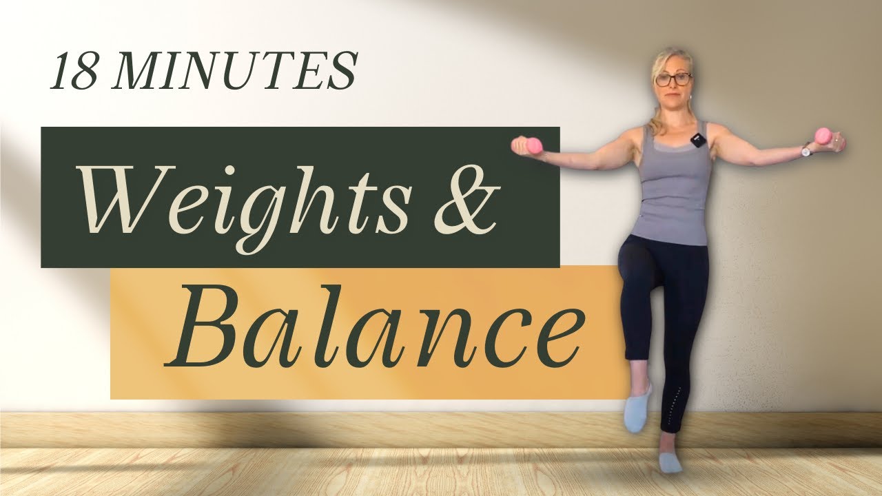 20 MIN PILATES EXERCISE WITH WEIGHTS || And For Better Balance Workout