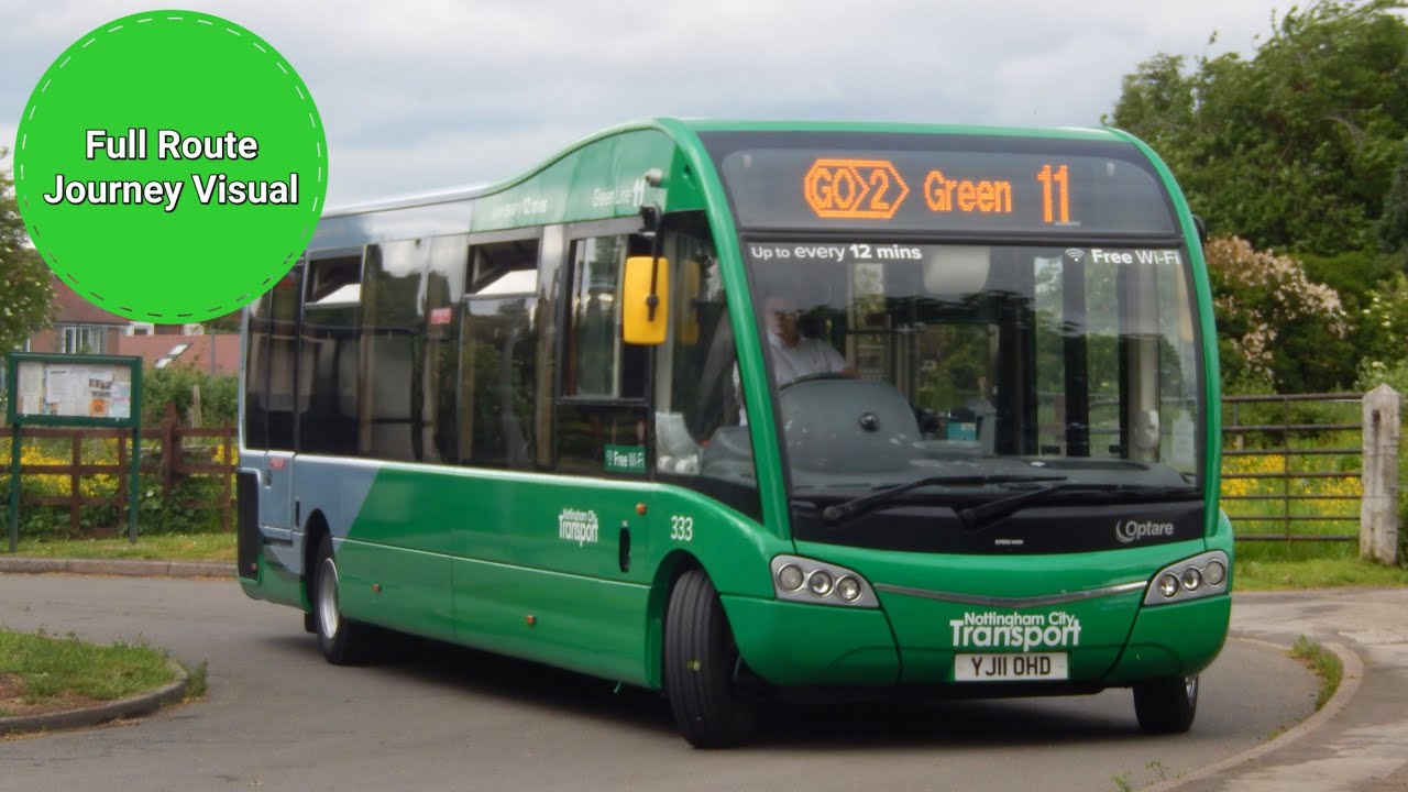 NCT Green Line 11 Full Route Journey Visual- City, Victoria Centre to Lady Bay | YJ11OHD 333