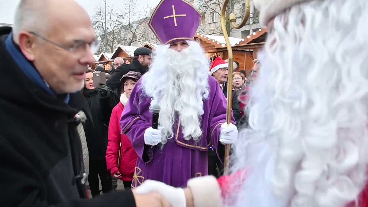 Marché de St Nicolas - arrivée du Père Noël le 16 décembre 2018