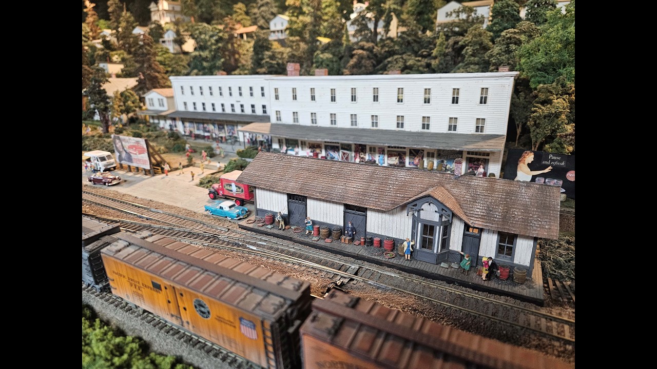 A Walking Tour of My HO Railroad Shortline ! Cass West Virginia on The Pugsburg Railroad!