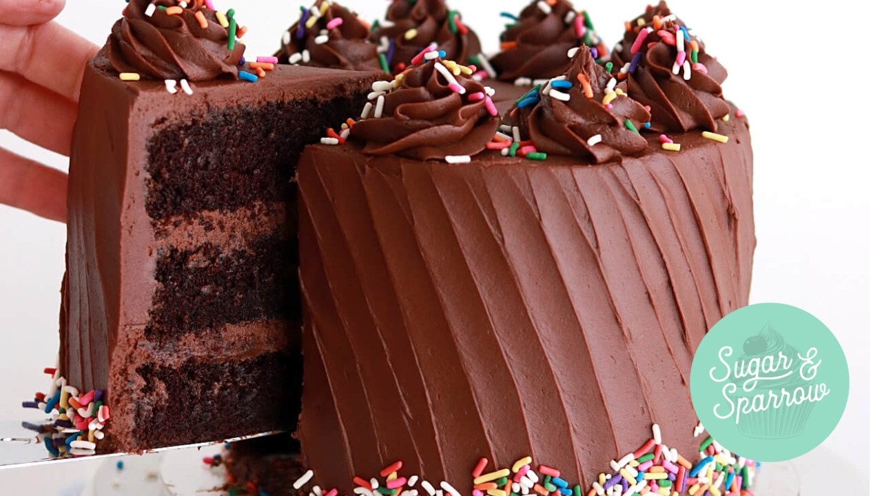 EASY Eggless Chocolate Cake Recipe (Can Be Made Vegan)!