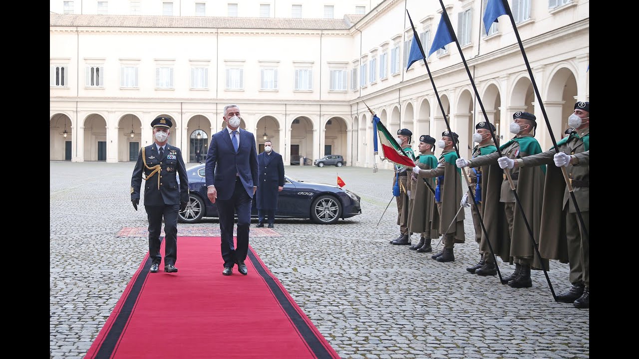 Predsjednik Crne Gore Milo Đukanović doputovao u Rim