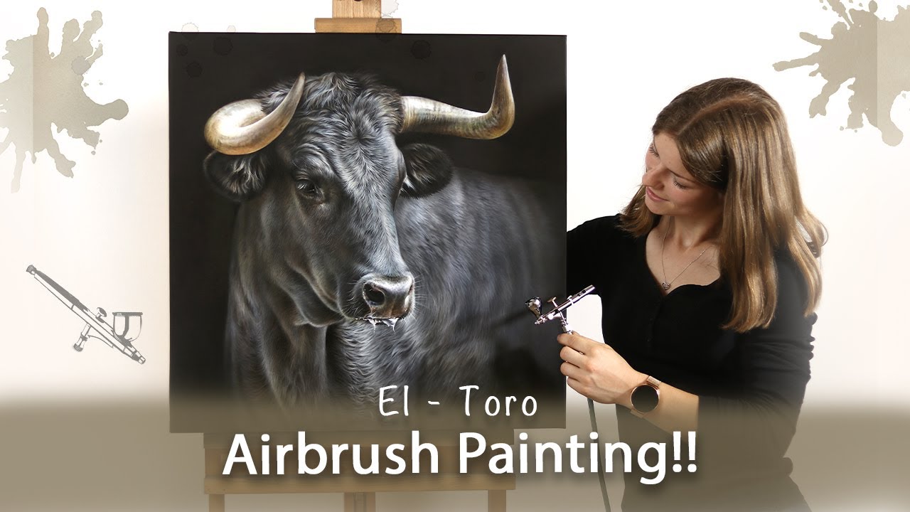 El Toro - Airbrush Bull Painting!
