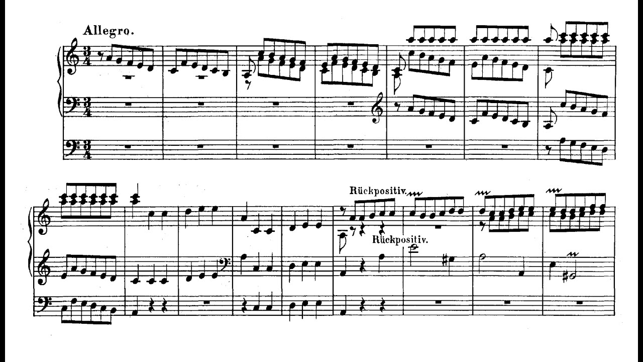 J. S. Bach: Concerto a-Moll nach Antonio Vivaldi, BWV 593 - III. Allegro