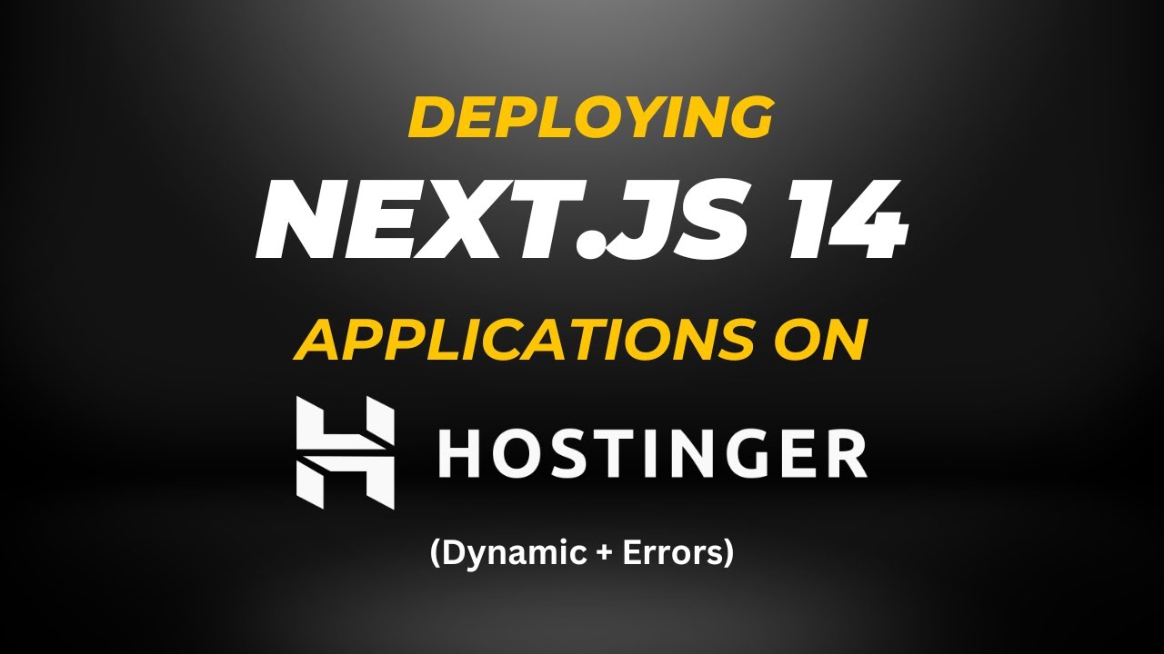 Ultimate Guide: Deploying Next.js 14 Applications on cPanel & hPanel (2023-24)