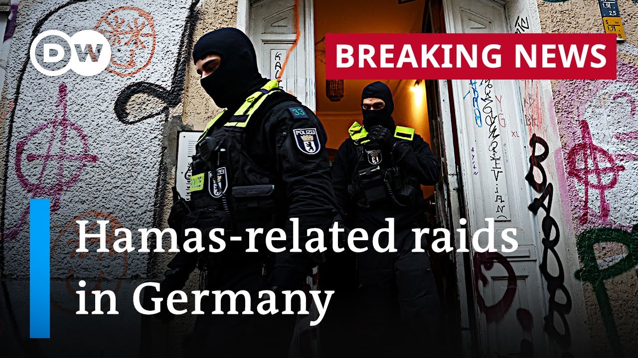 German police carry out raids on suspected Hamas and Samidoun properties | DW News