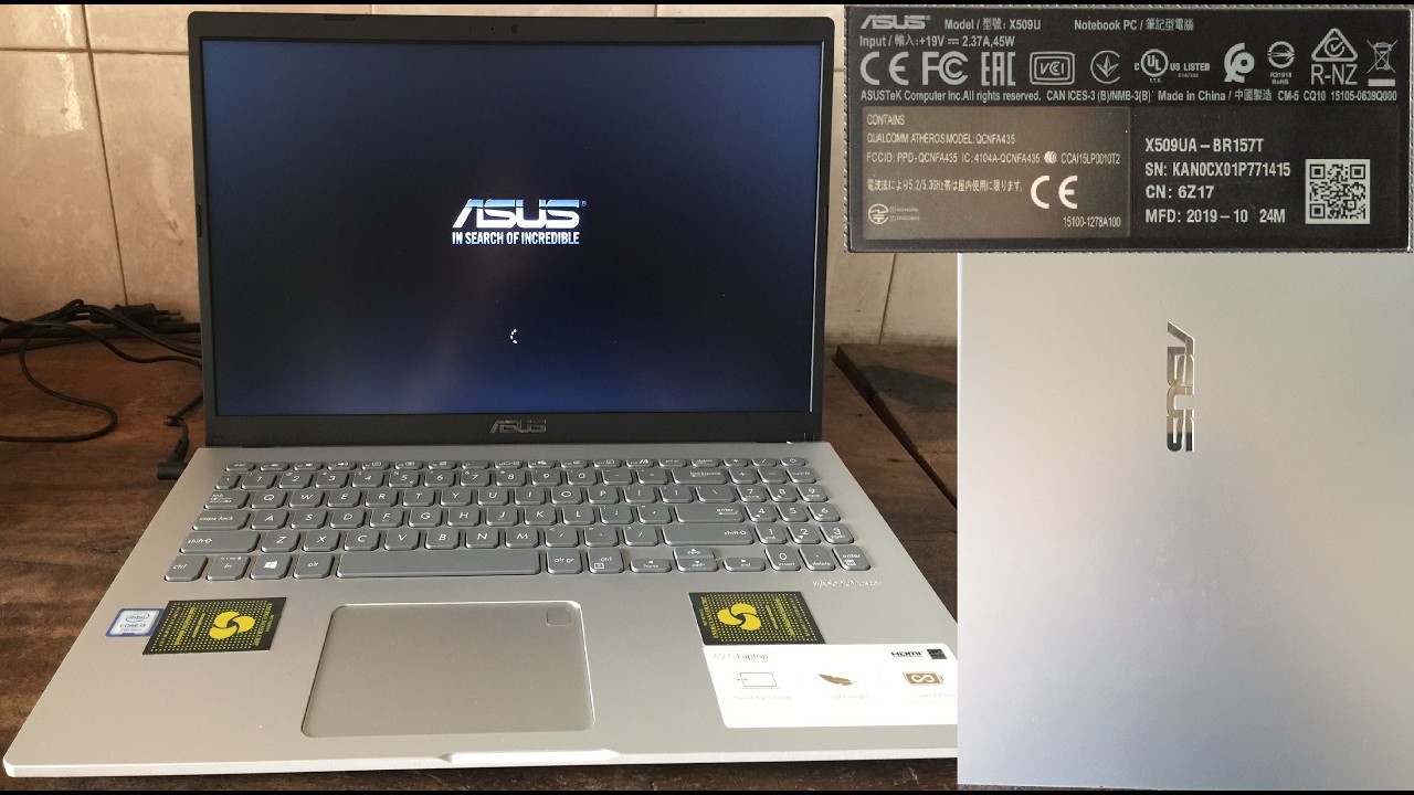 ASUS X509U : i3 2.30GHz / 8GB / SSD 256GB / Installation Windows 10 Pro 64-bit