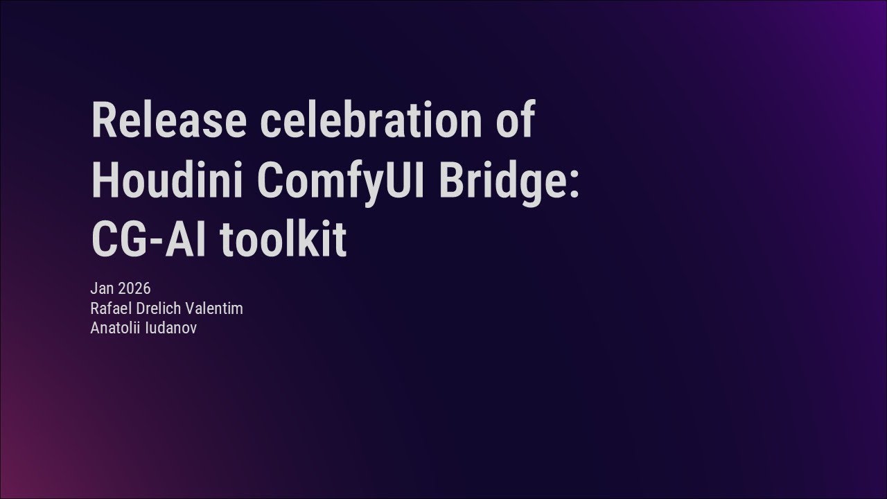 Live: Get started with the Houdini ComfyUI Plugin