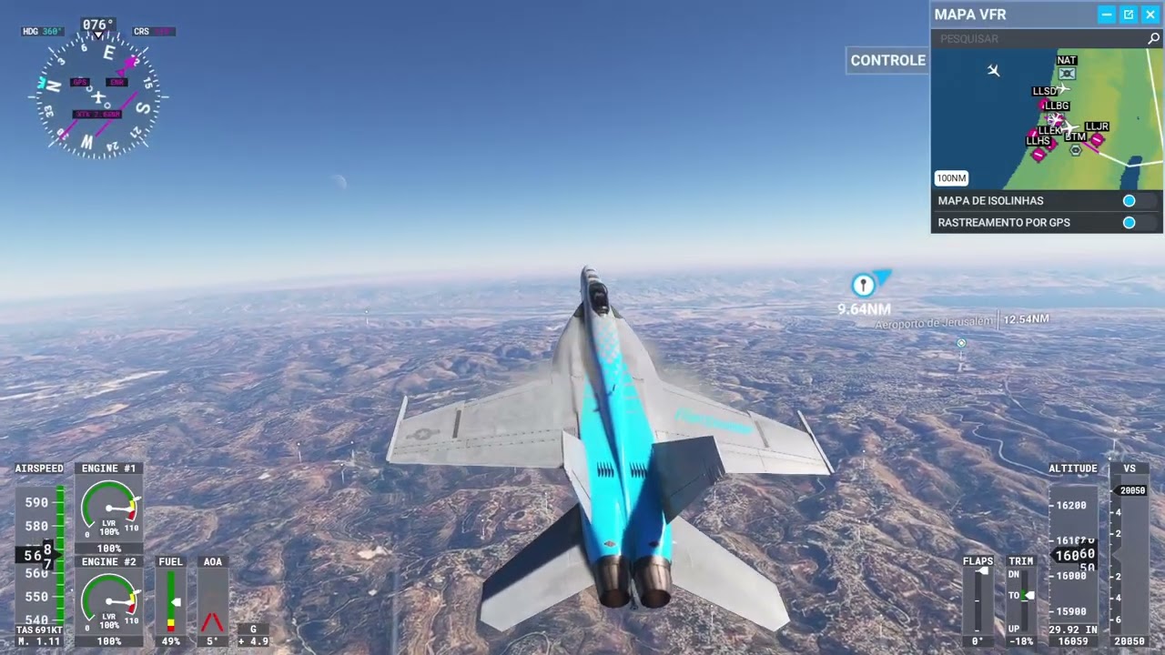 Flight Simulator - Boteco aéreo - interceptação