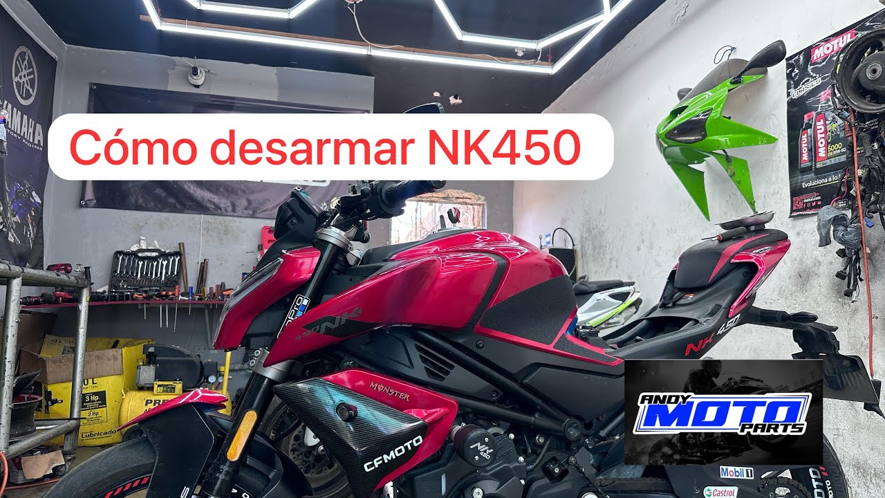 Como desarmar plásticos de CFmoto nk450 (servicio mayor )