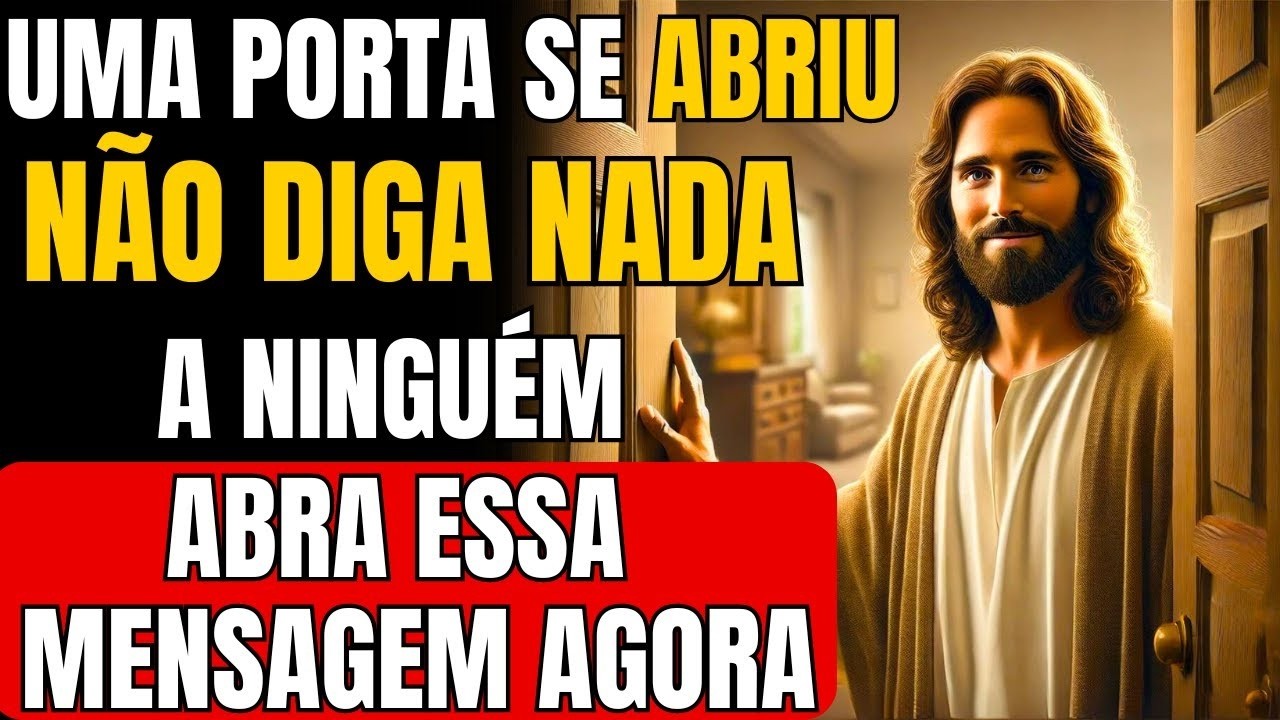 DEUS DIZ- FILHO ESSA MENSAGEM É PARA VOCÊ, NÃO CONTE NADA HÁ NINGUÉM!