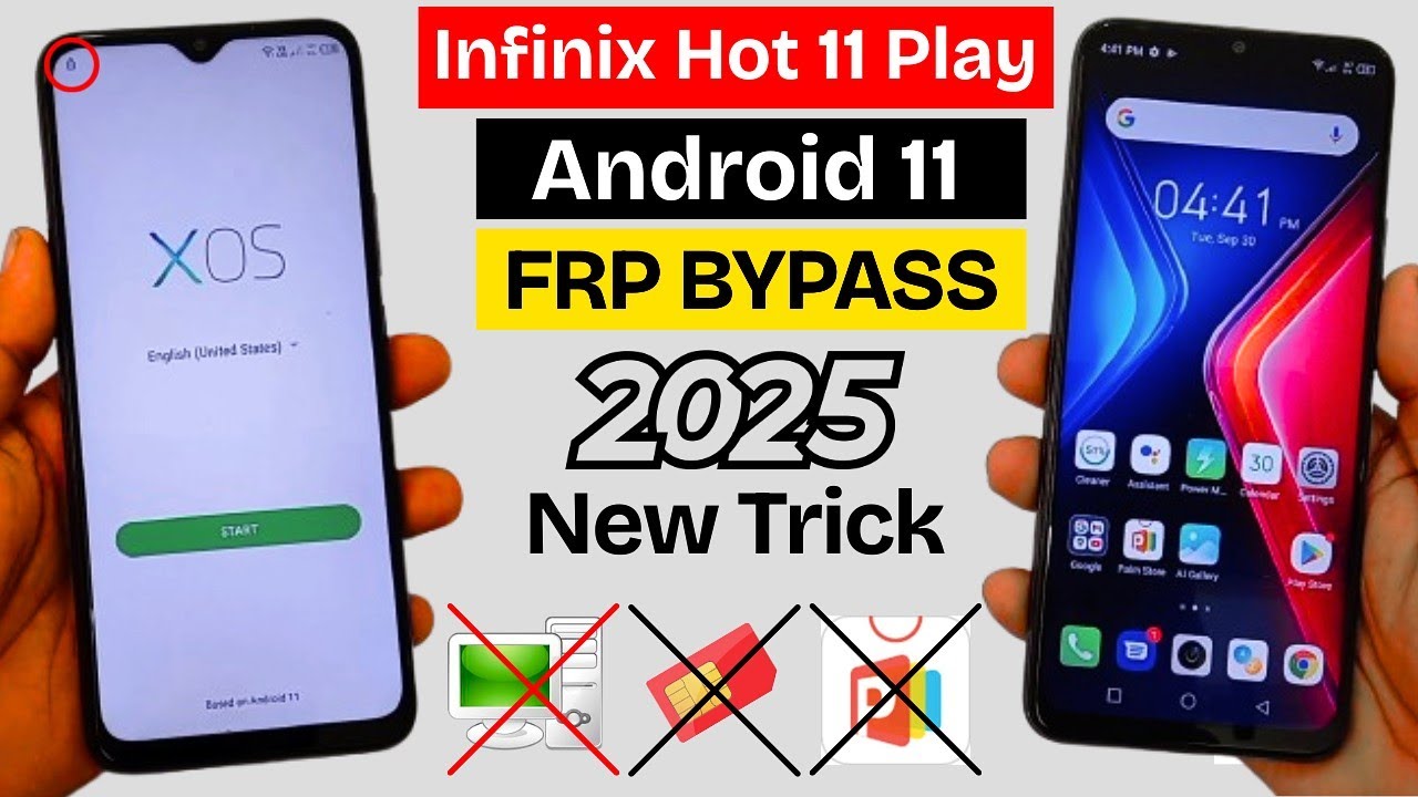 Infinix Hot 11 Play FRP Bypass 2025 Android 11 | X688B Google Account Bypass Without PC