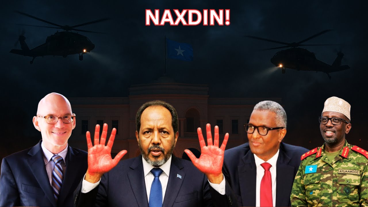 DEG DEG XASAN SH oo isaga Cararay Villa Somalia iyo W. XASAN oo Weeraray Guriga Sharif iyo CCWarsame