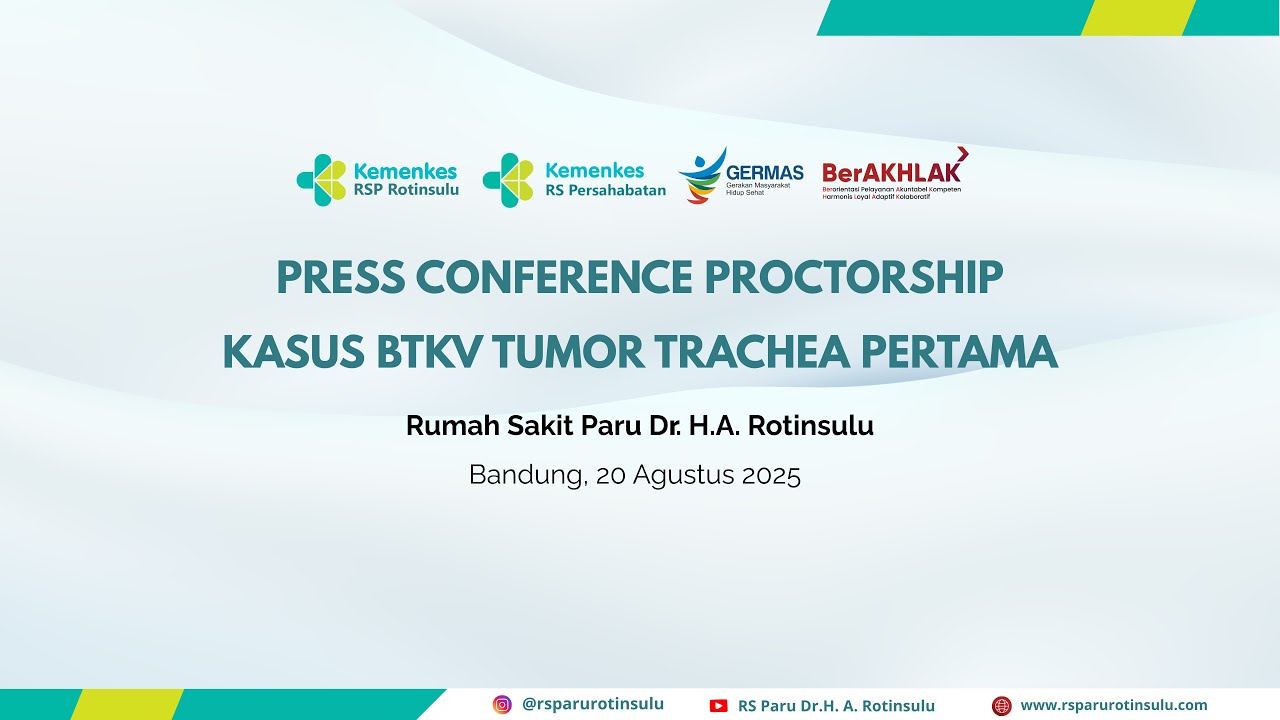 Press Conference Kasus BTKV Tumor Trachea Pertama di RSP Dr. H.A. Rotinsulu