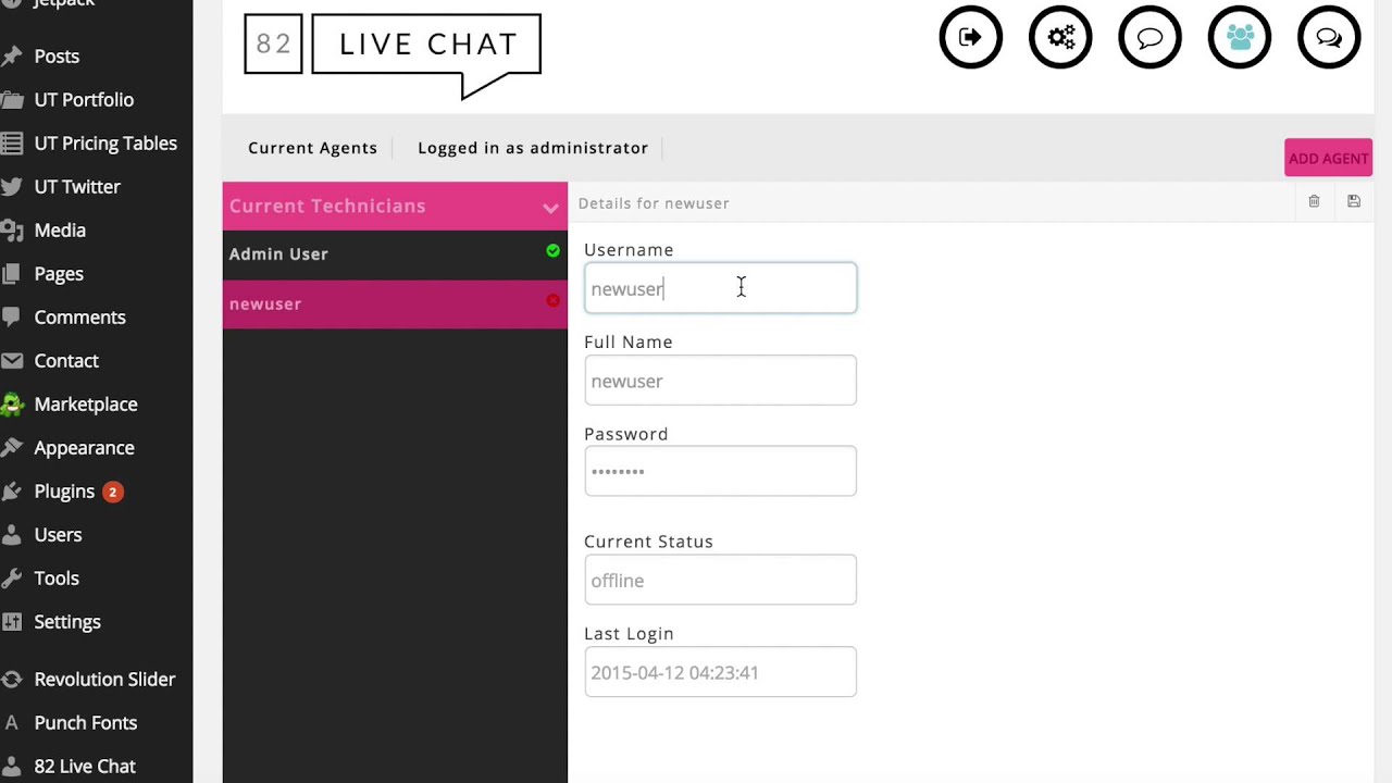 82 Live Chat Demo