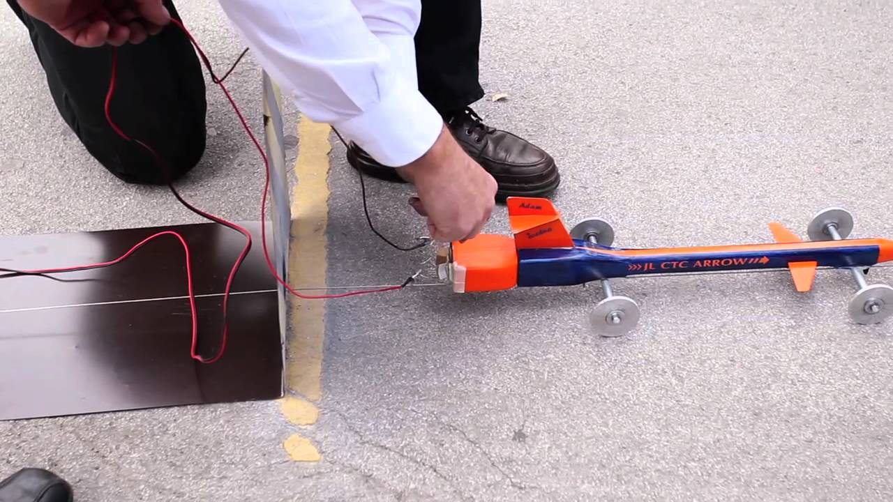 School model rocket car sets Guinness World Record in playground