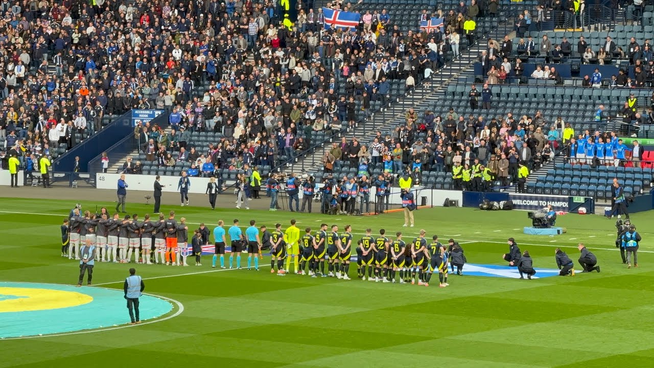 The National Anthems - Scotland 1 v 3 Iceland + John Souttar Goal