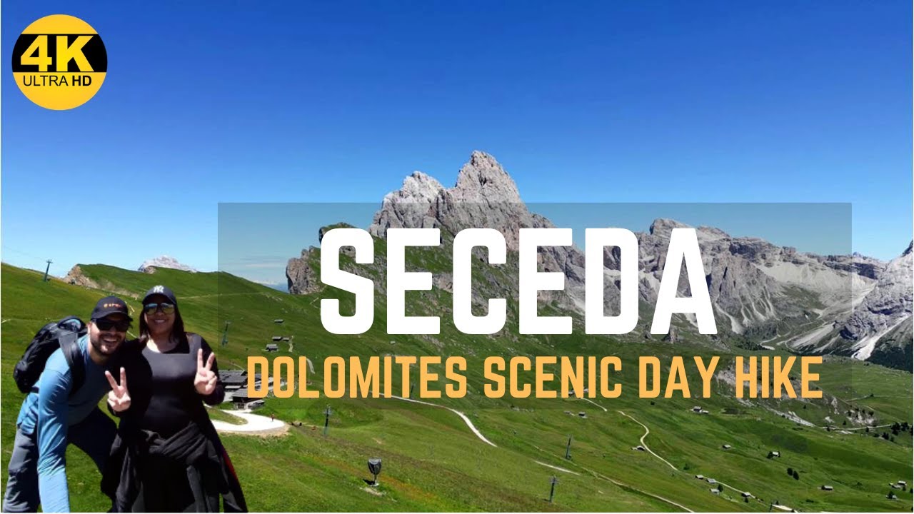 [4K] The Most Scenic Hike in Dolomites | Ortisei to Seceda | Scenic Cable Car + Hike | Italy