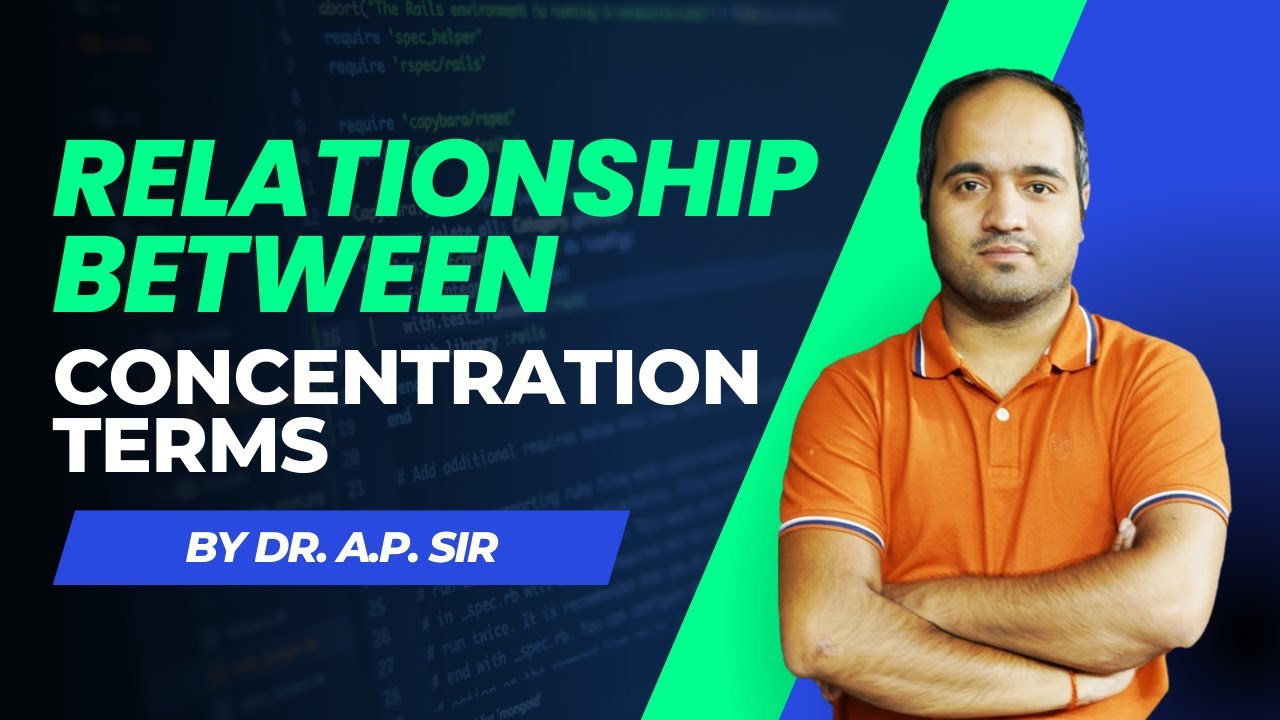 RELATIONSHIP BETWEEN CONCENTRATION TERMS