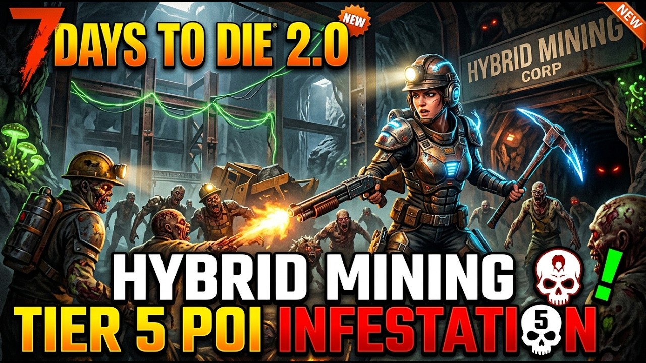 7 Days To Die 2.0 - Hybrid Mining Tier 5 POI Infestation