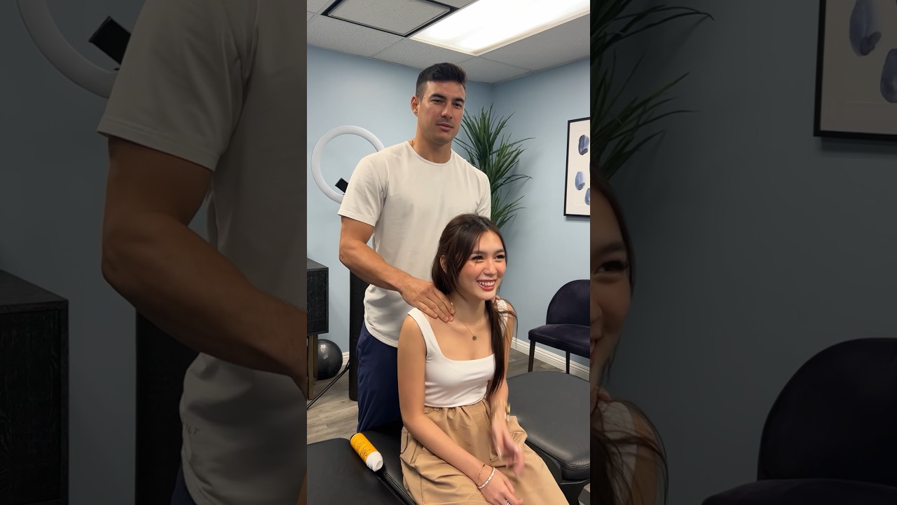 Francine Diaz from the Philippines gets adjusted 😂