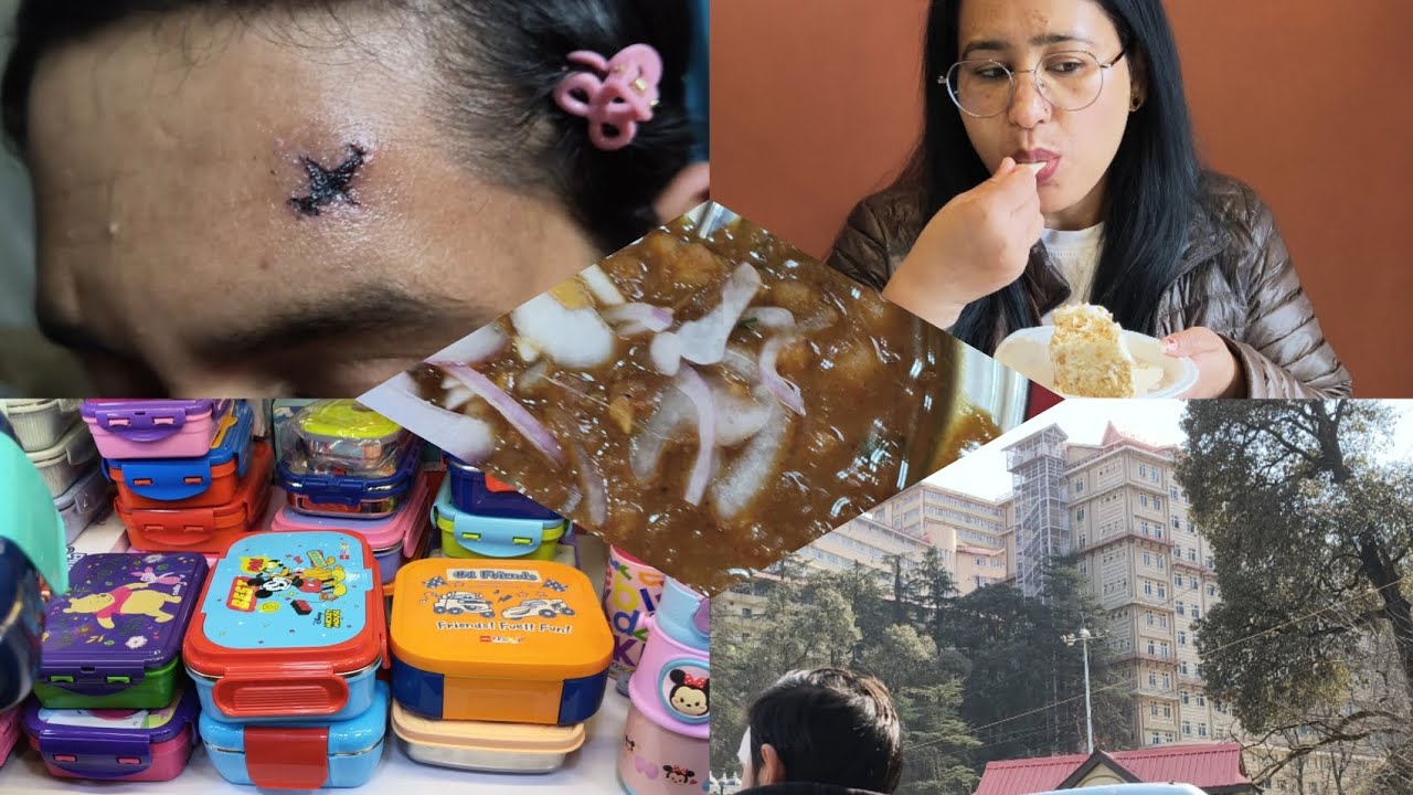 Husband के Stitches खुले 🎉 | Bete की school Shopping + Chole Puri Date