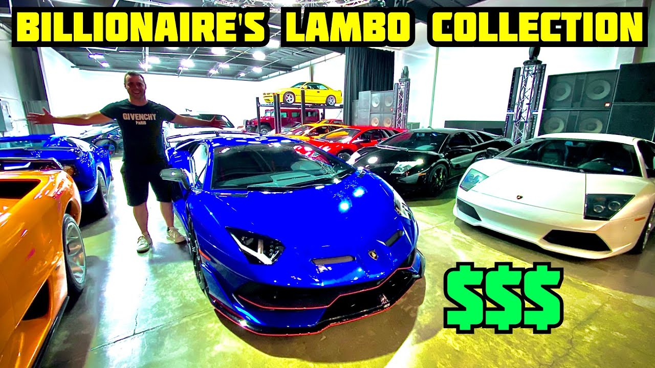 BILLIONAIRE SHOWS OFF BIGGEST LAMBORGHINI COLLECTION IN THE USA! *Rare*