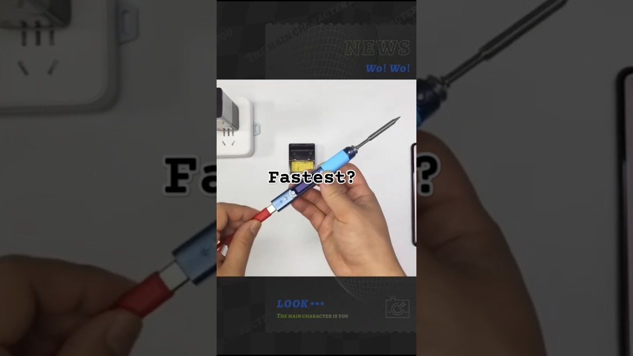 The Fastest Heating Mini Soldering Iron #DIYTools