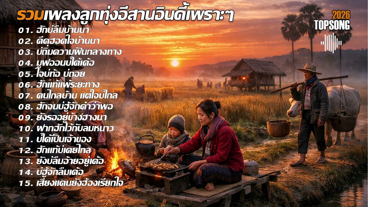 รวมเพลงลูกทุ่งอีสานอินดี้เพราะๆฟังสบายๆ | Official Audio