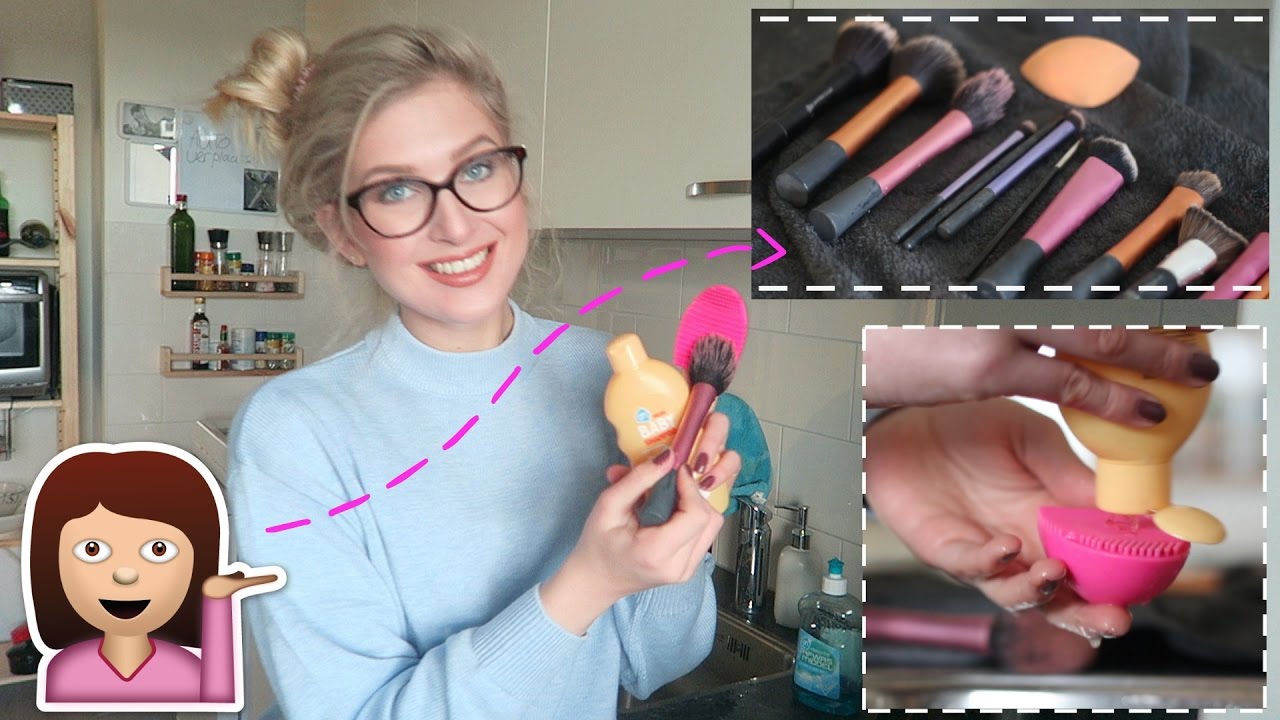 Makeup kwasten en spons (beautyblender) schoonmaken en wassen | Sarah Rebecca