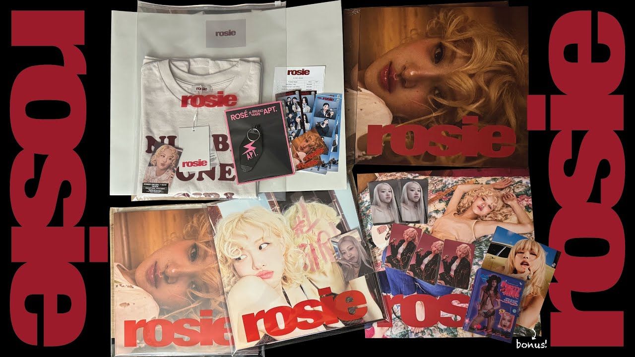 로제 정규1집 LP+앨범 언박싱 l rosie by ROS&Eacute; Unboxing! 워너뮤직 오스트레일리아 직구 후기 | 제니 만트라 굿즈깡 앨범깡