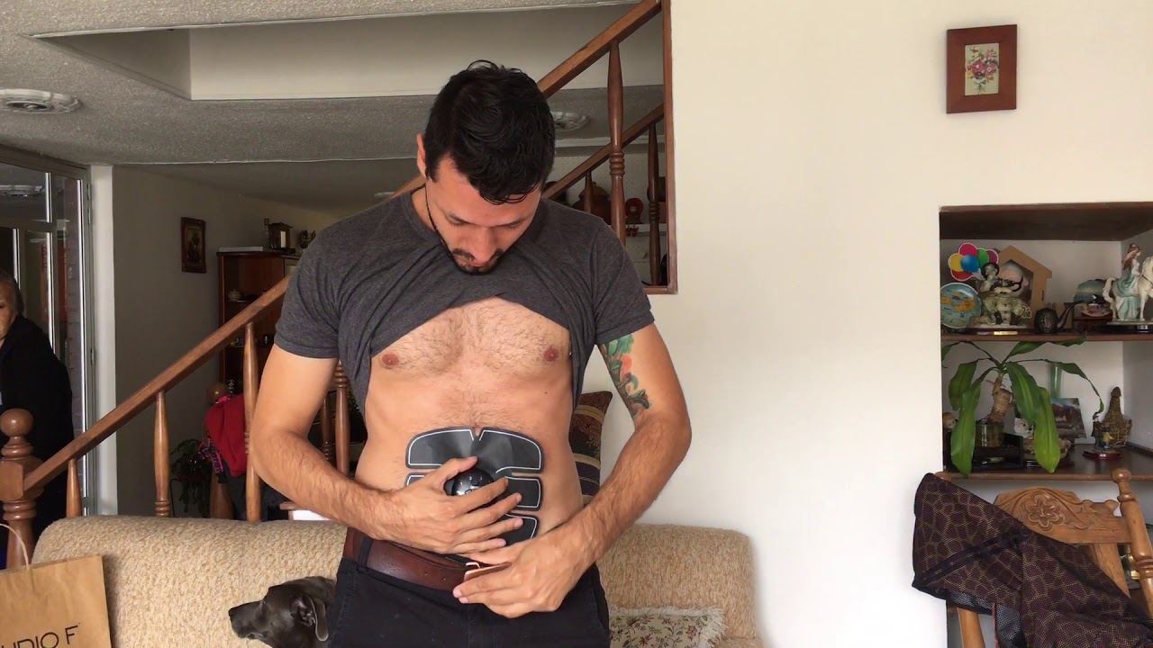 Cómo usar el ELECTRO ESTIMULADOR de abdomen y glúteos EMS SIX PACK. 2019