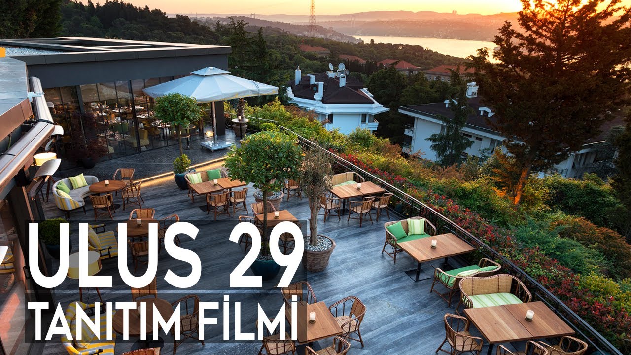 İstanbul'un en g&uuml;zel manzaralı restoranlarından Ulus 29'un i&ccedil; ve dış mekan &ccedil;ekimleri