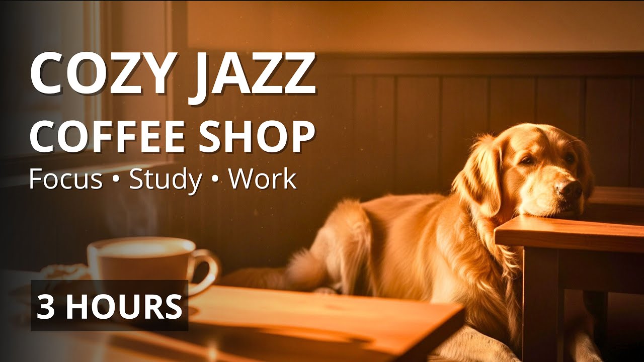 Cozy Morning Coffee Jazz ☕ Warm Focus Music for Study & Work (3 HOURS)