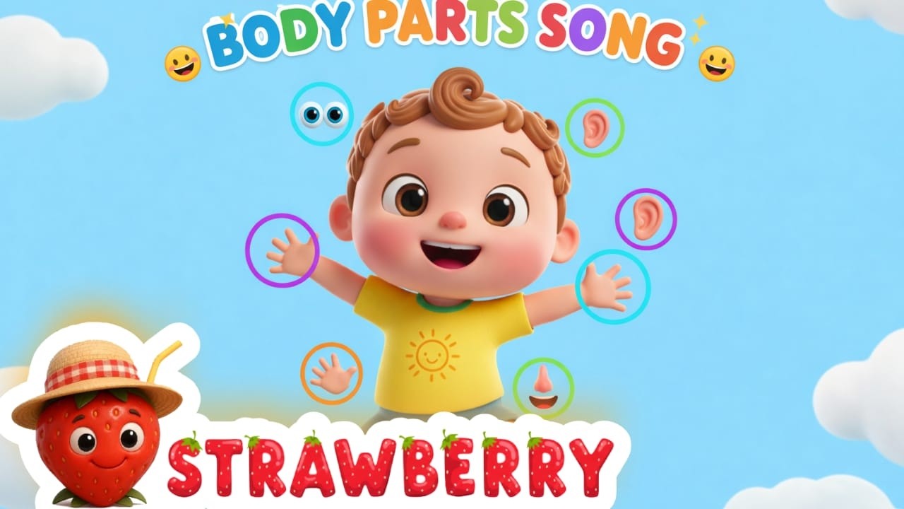 Body Parts & Five Senses Poem for Toddlers | Fun Learning with Mom & Dad