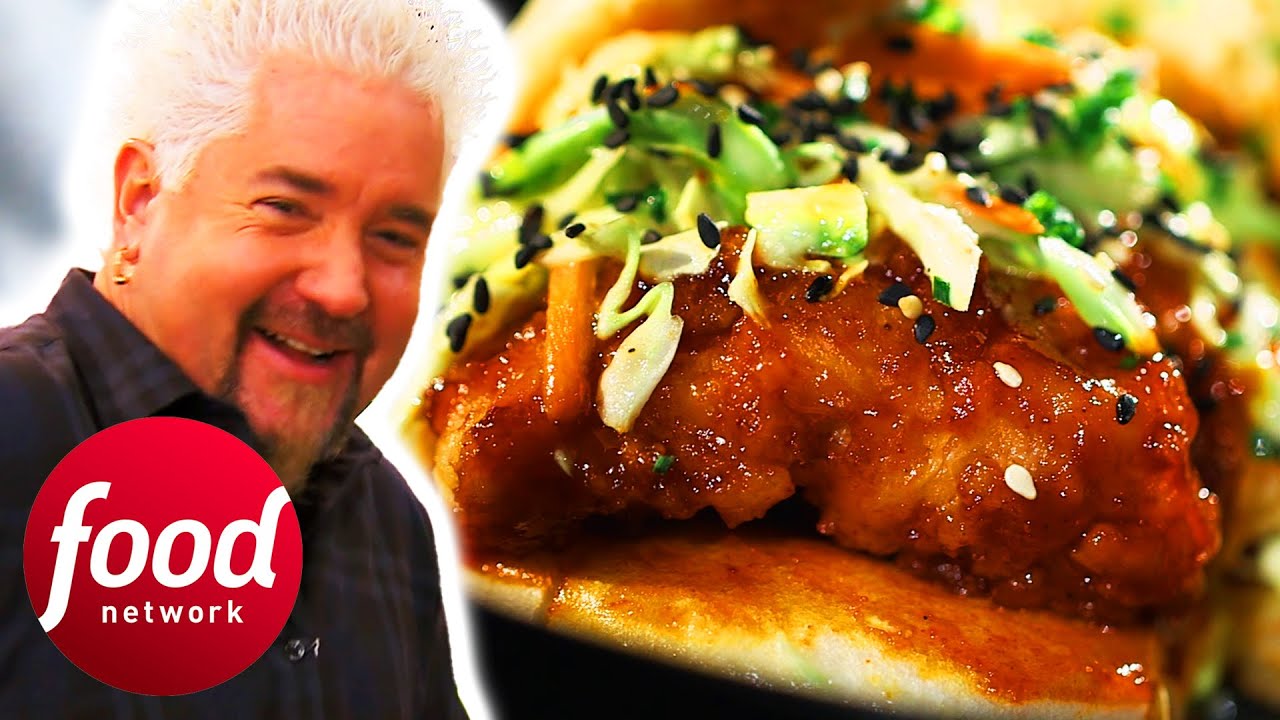 Guy Fieri & Judges AMAZED By Coffee-Chilli Sauce And Doughnut-Crusted Chicken | Guy’s Grocery Games