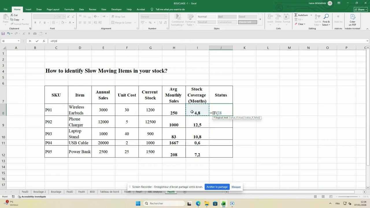 How to Identify Slow-Moving & Critical Stock Using Excel (Real Case Study)