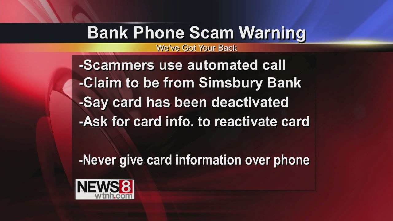 Bank Phone Scam Warning