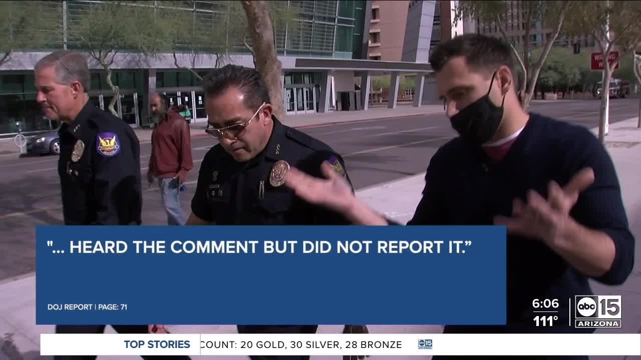 Phoenix PD is indifferent to claims of an individual officer bias: Pages 69-71