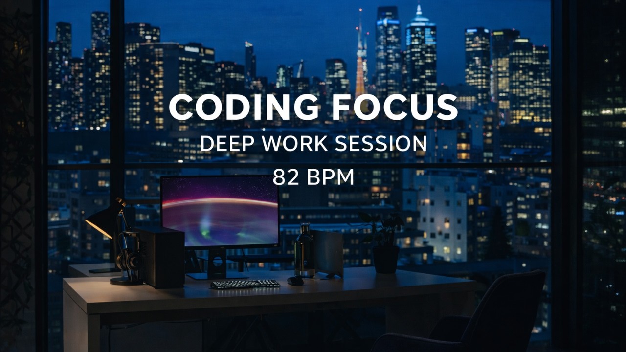 Coding Focus Music – 82 BPM Deep Work Session (2 Hours)
