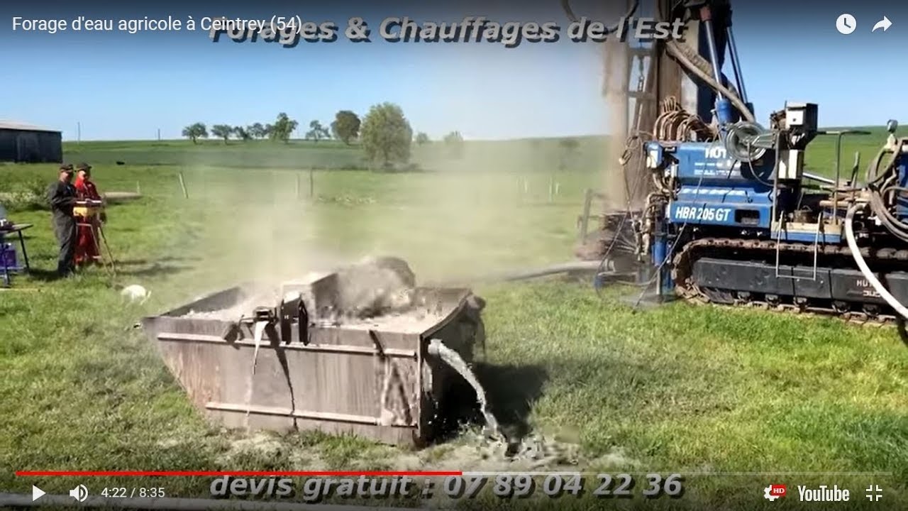 Forage d'eau agricole à Ceintrey (54)