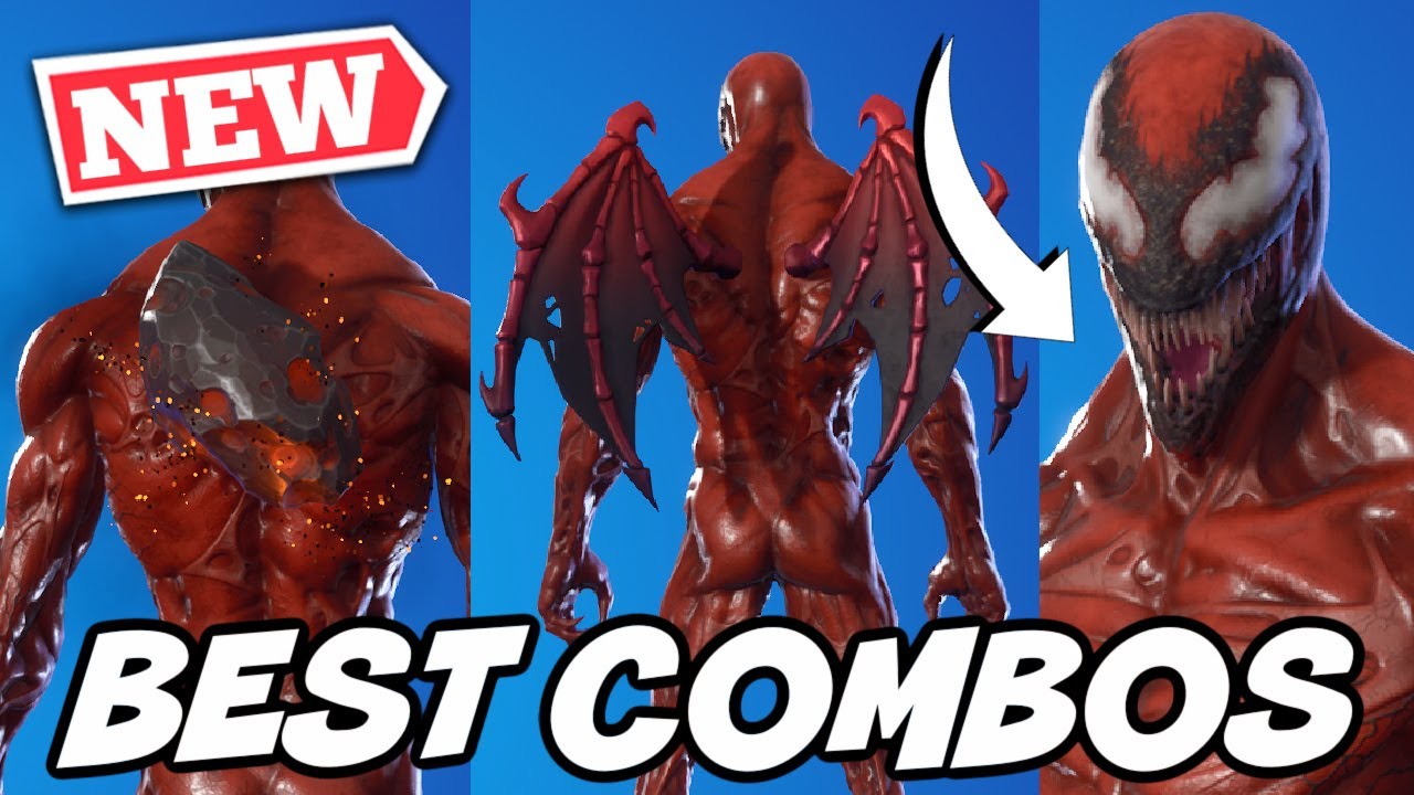 THE BEST COMBOS FOR *NEW* CARNAGE SKIN (SEASON 8 BATTLE PASS)! - Fortnite