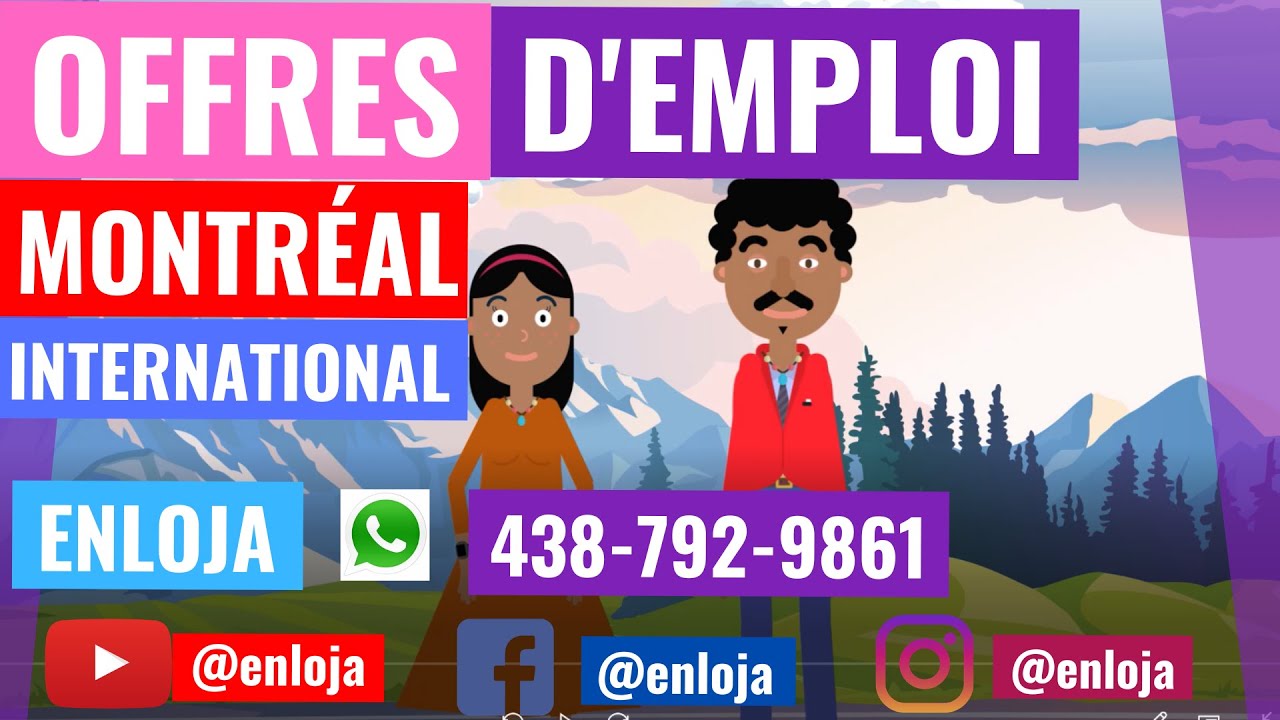 🔵OFRRES D'EMPLOI À MONTRÉAL POUR ÉTRANGERS 🇨🇦.