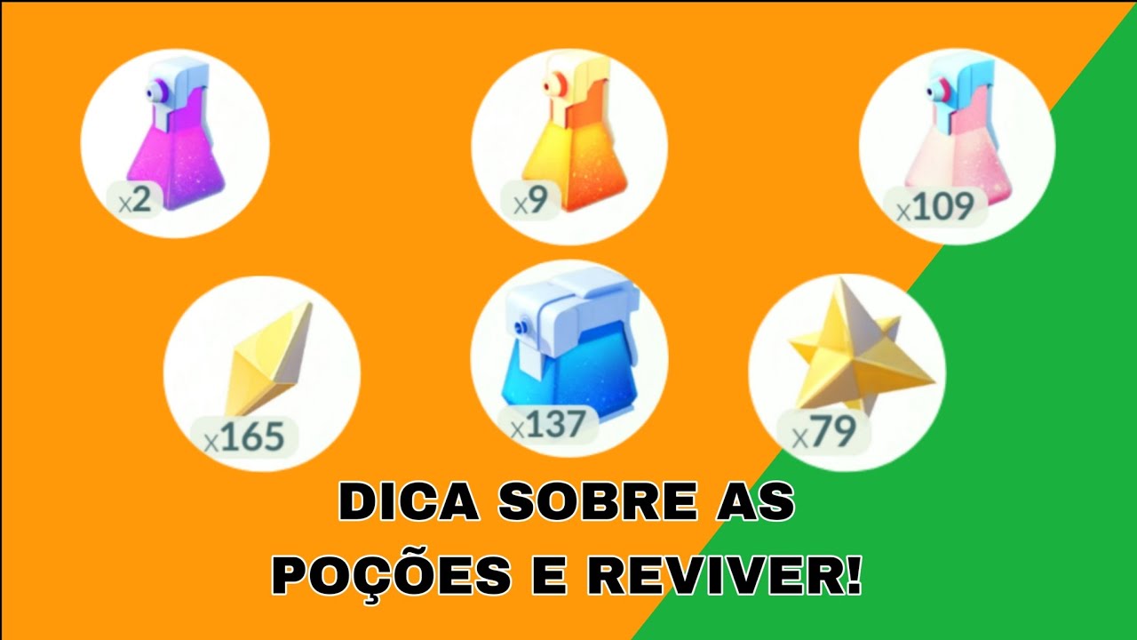 Dica para iniciantes sobre Poções e Reviver! - POKÉMON GO 
