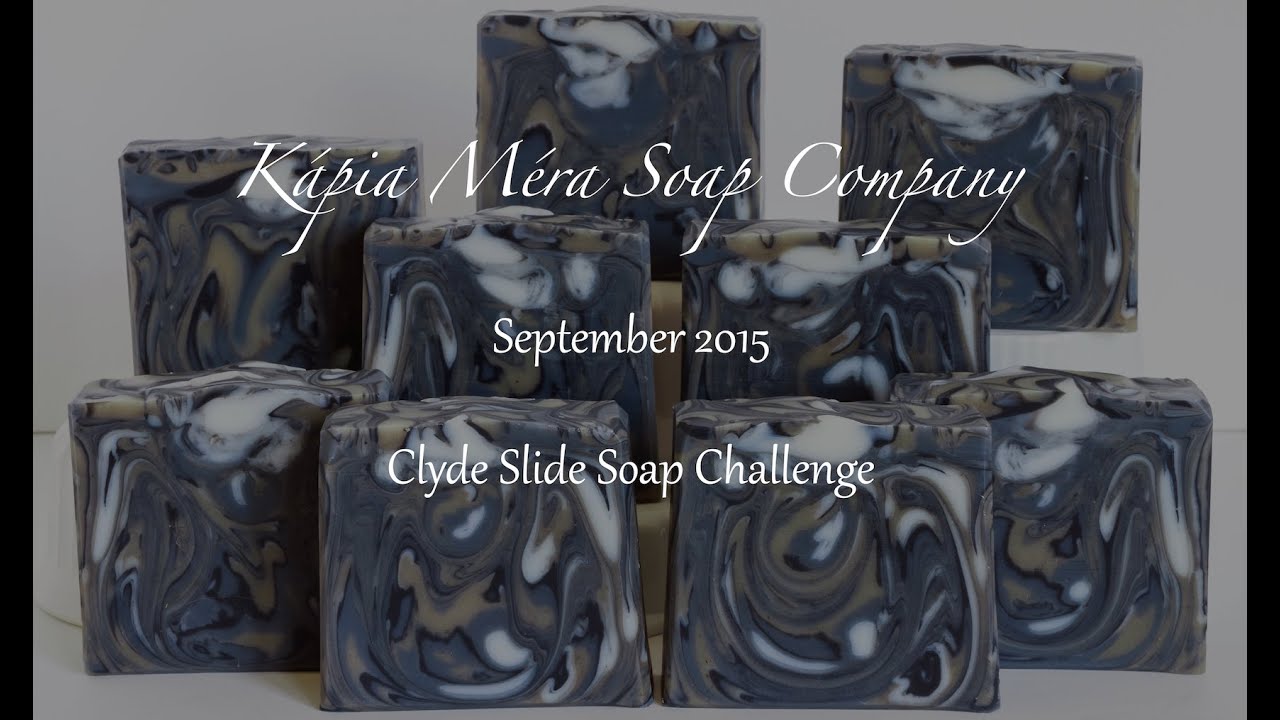 Homemade Soap - Moringa & Indigo Clyde Slide - Soap Challenge Entry
