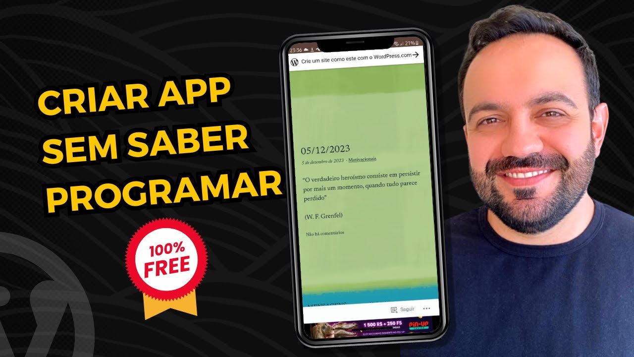 Como criar um APP sem saber programar - com WordPress - TUDO GRÁTIS - Ganhar Dinheiro na Internet