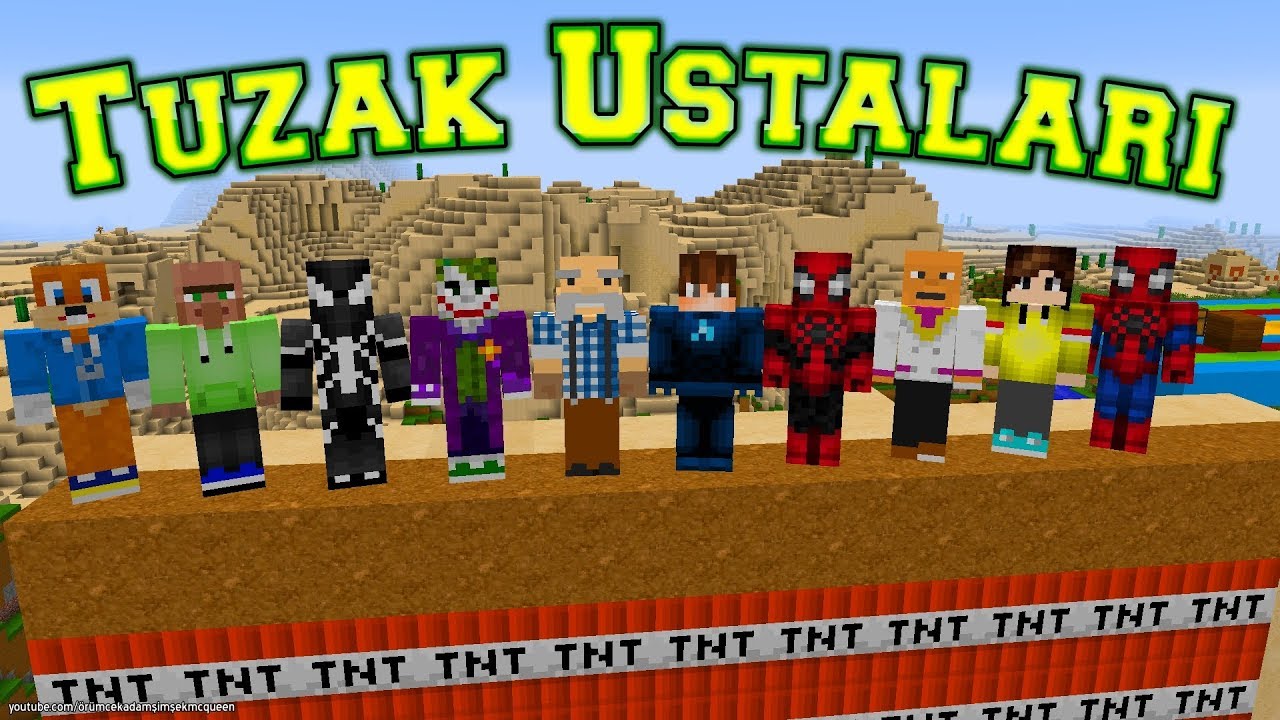 MiNECRAFT'TA TUZAK YARIŞMASI / Birbirinden İlginç Tuzaklar Yaptılar