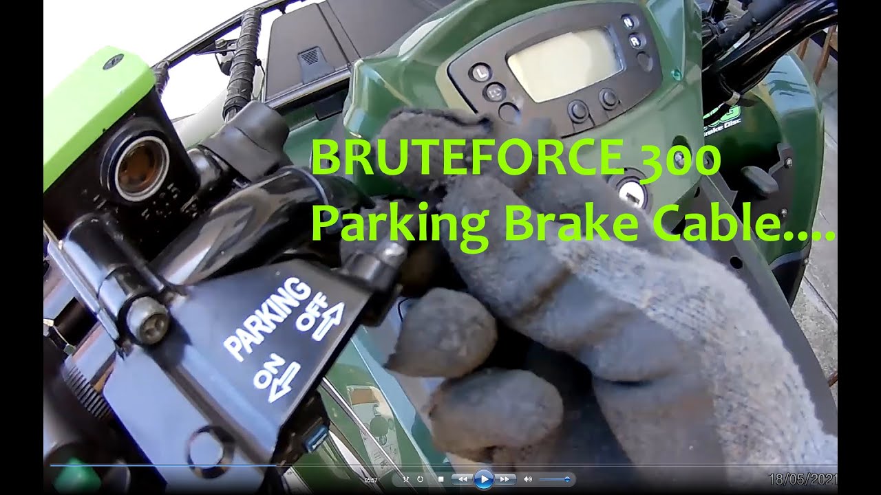 kawasaki Bruteforce 300 parking brake replacement
