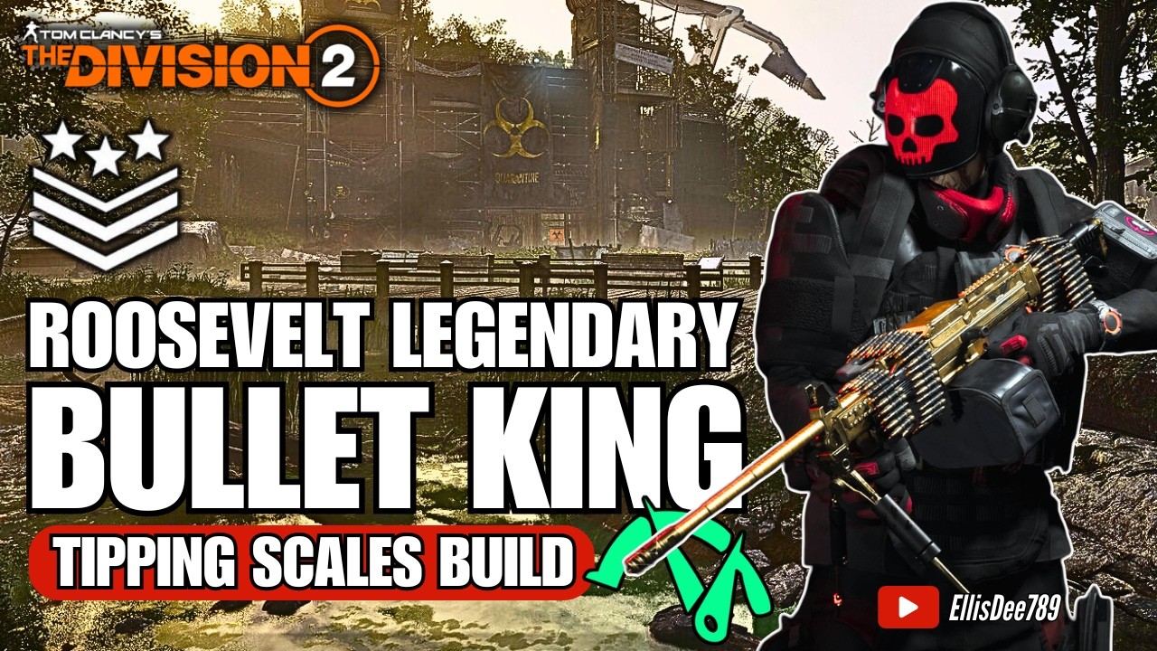 Roosevelt Island LEGENDARY | BULLET KING Tipping Scales Tank Build - The Division 2