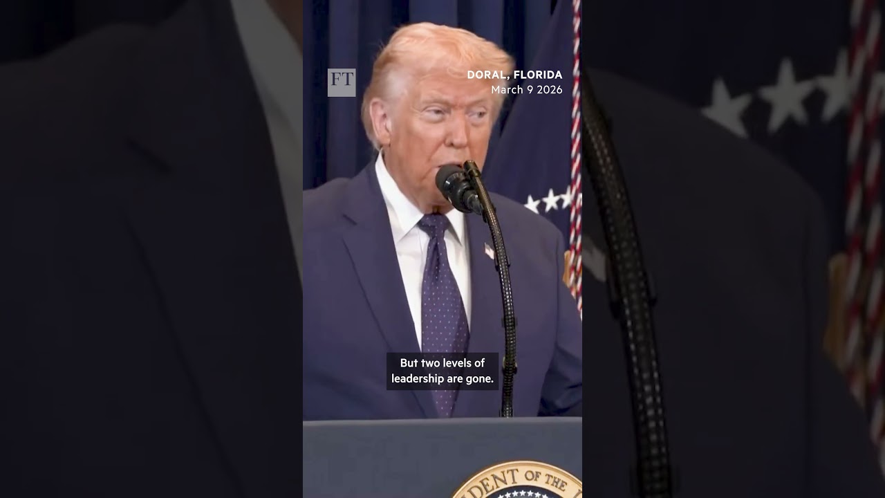 Trump says Iran war will be over 'very soon' | FT #shorts